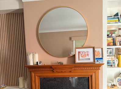 Gold Circular Mirror