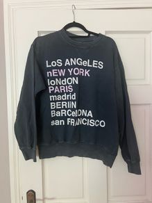 Anine Bing City love sweatshirt, size S