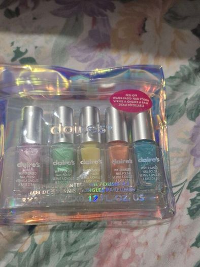 Girls Bits. Nail varnishes and lip glosses