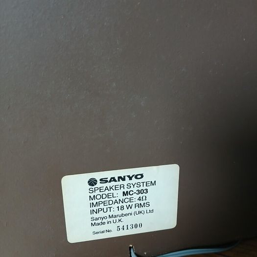 Sanyo speakers