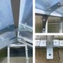 Garden Greenhouse 2.10 x 4.05m PVC/Steel FREE DELIVERY Image 2