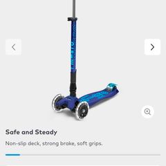 Maxi Micro 3 wheel foldable scooer LED wheels