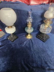 Victorian working oil lamps