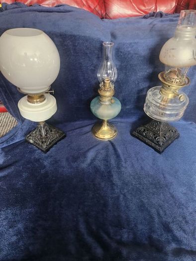 Victorian working oil lamps