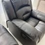 Black Leather Recliner Sofa Set (2-Seater & 1-Seater) Image 3