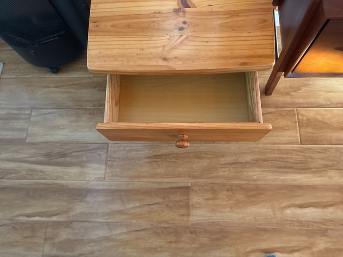 Solid pine bedside locker