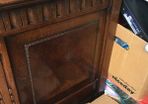 Single bed antique headboard