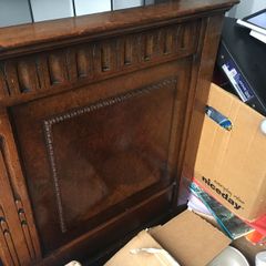 Single bed antique headboard