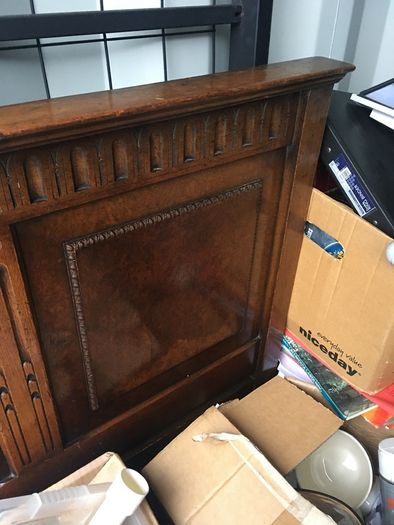 Single bed antique headboard
