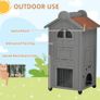 Solid Wood Cat Condos Natural Water Proof Image 3