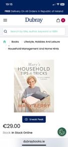 Mary's  Household Tips and Tricks by Mary Berry