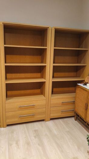 Oak color book shelf  lots of space