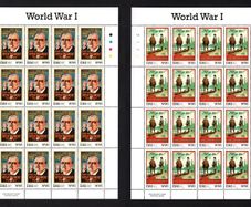2014 Ireland World War 1 Posters Commemorative Stamps Sheetlet Plate 1A1A1A1A Mint Never Hinged (MNH)