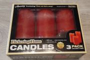 Red Battery LED Flameless Candles 3 pack