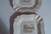 1970s vintage asbach uralt brandy ashtrays
