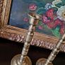 Art deco brass candlesticks Image 2