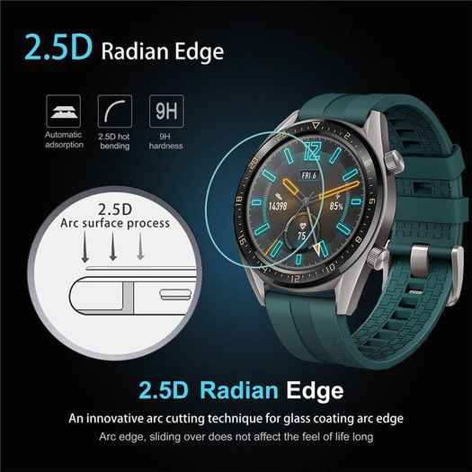 9H Premium Tempered Glass For Huawei Watch GT Active 46mm Smartwatch Screen Protector Film Accessories