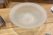 Frosted glass bowl