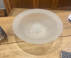 Frosted glass bowl