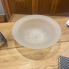 Frosted glass bowl