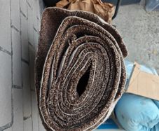brown carpet cut off
