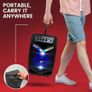 Portable PA System, Active Speakers, Powered Speakers 400W Rechargeable Outdoor Bluetooth Speaker- w/ 18 Subwoofer 1 Tweeter, Microphone and Speaker, PartyBox Lights, Recording, USB/SD/Radio Image 5