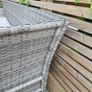 6 seater almost new rattan dining set Image 7