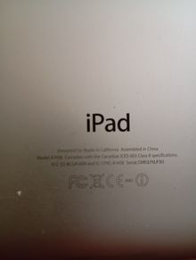 Apple iPad, model A1458, cheap