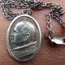 Vintage Sterling Silver 925 Pope Paul VI Holy Medal  Necklace - Religious Christian Silver Gift Pendant for Men and Women - Catholic Gift 6,8g length -18" Image 4