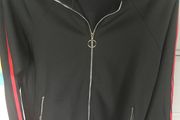 GRACE &amp; MILA Black /Red Bomber Jacket