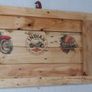 Rustic Indian Motorcycle wooden wall art plaque Image 6