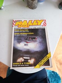 Book Car Rally Sport Britain Old Car Magazine oct 1984  van truck vintage display decor book