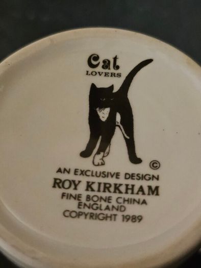 Vintage Kirkham Cat Lovers Design Mugs