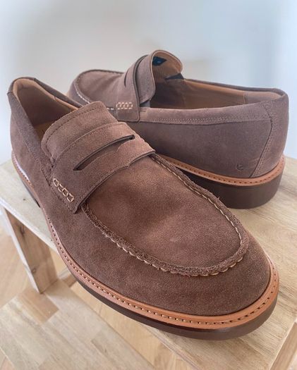 ECCO Metropole London Suede Loafers 10.5
