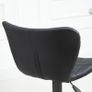 2-Set Bar Stools Retro Design 47 cm x 56 cm x 89-109 cm Black Image 3