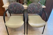 2 x Solid Padded Carver Dining Chairs - Can Deliver