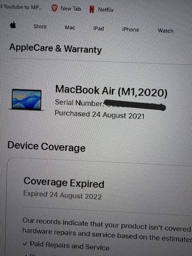 MacBook Air M1 - Display issue