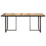 Dining Table 160 cm Rough Mango Wood Image 5