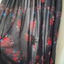 Sheer long dress with bird print Image 4