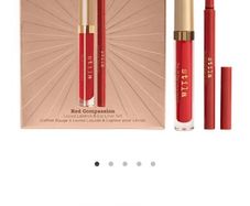 Stila Red Compassion Liquid Lipstick & Lip Liner Gift Set  brand new
