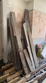 Broken floorboards/scrap wood