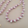 Delicate Pearl & Rose Quartz Necklace Image 3
