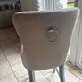 Two high Stools beige colour Image 5