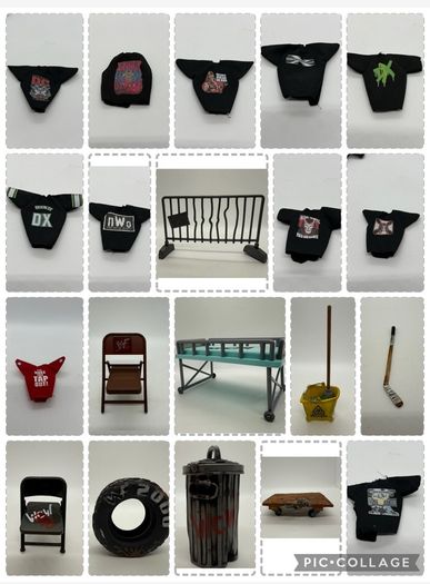 wwe Wwf WWE wrestling wrestlers figures Accesories ,Weapons & Clothing