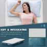 Camping Air Mattress, Raised Flocked Surface Air Mattress with Carry Bag Easy to Inflate Durable Blow Up Bed Portable Inflatable Air Bed for Tents Travel Home Guests, 330lb MAX Image 4