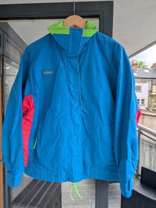 Vintage Columbia 90s Rainbow Puffer Ski Coat Lined Jacket