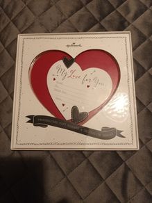 valentines decorative plaque  & personalised heart