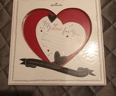 valentines decorative plaque  & personalised heart