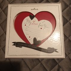 valentines decorative plaque  & personalised heart