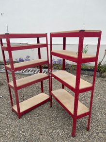 metal shelving unit